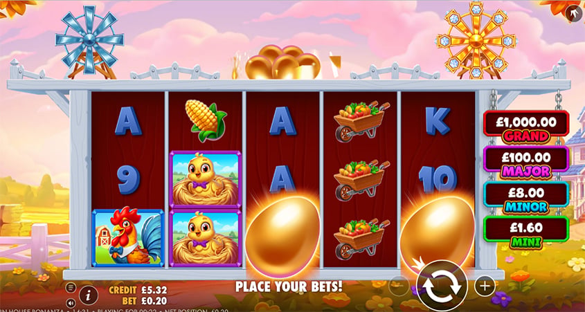 Better Barn House Bonanza reels with golden egg scatters