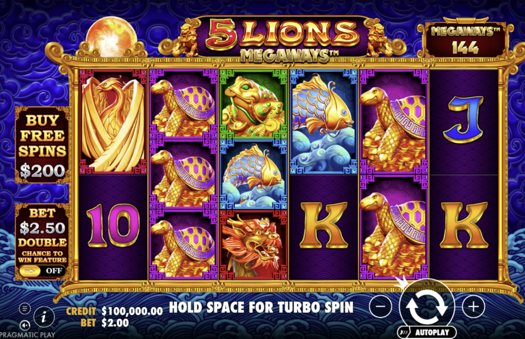5 Lions Megaways slot