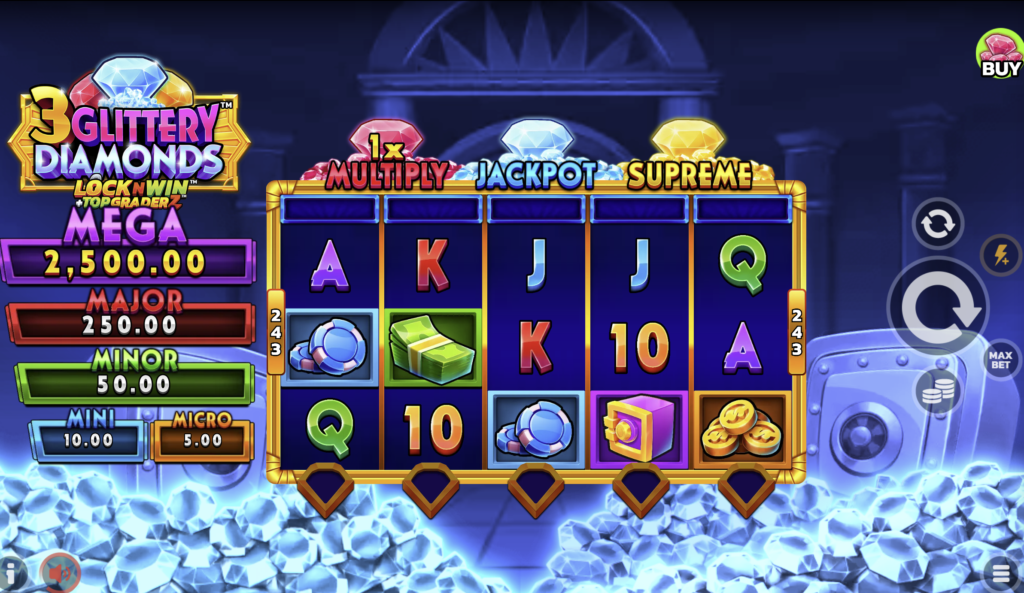 3 Glittery Diamonds slot