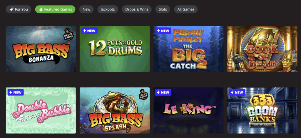 MagicRed Casino featured games