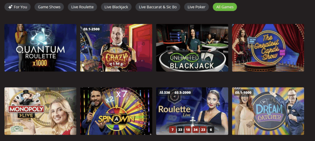 MagicRed live casino