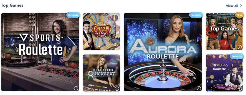 William Hill live casino