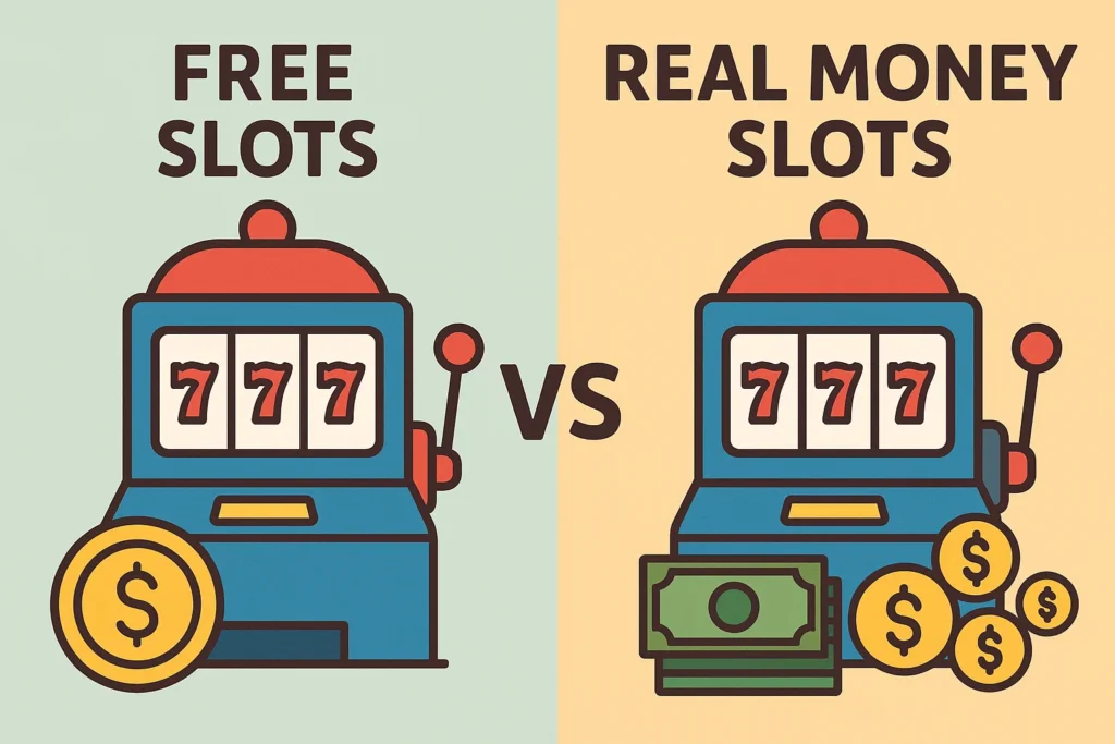 Free Slots vs Real Money Slots