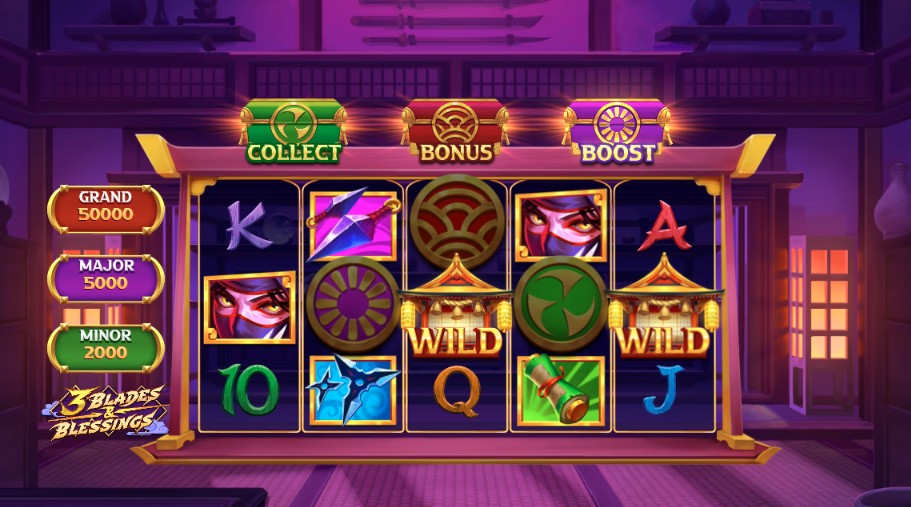 3 Blades and Blessings ninja slot by Play'n GO
