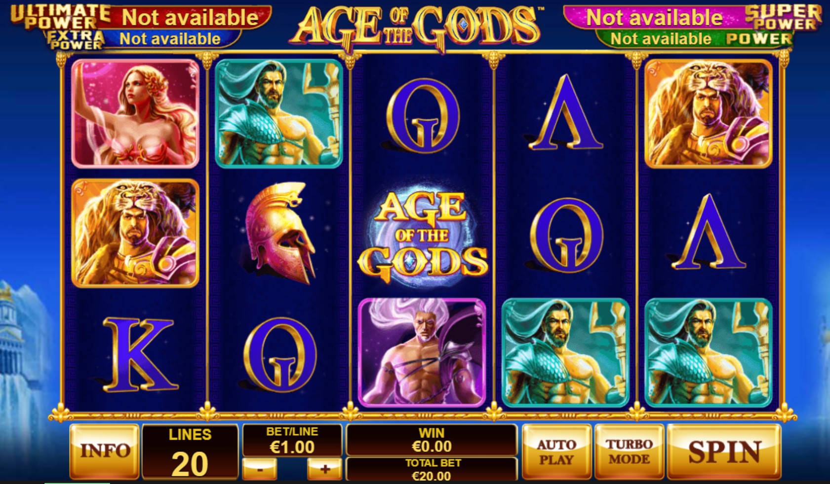 Age of the Gods - Playtech slots