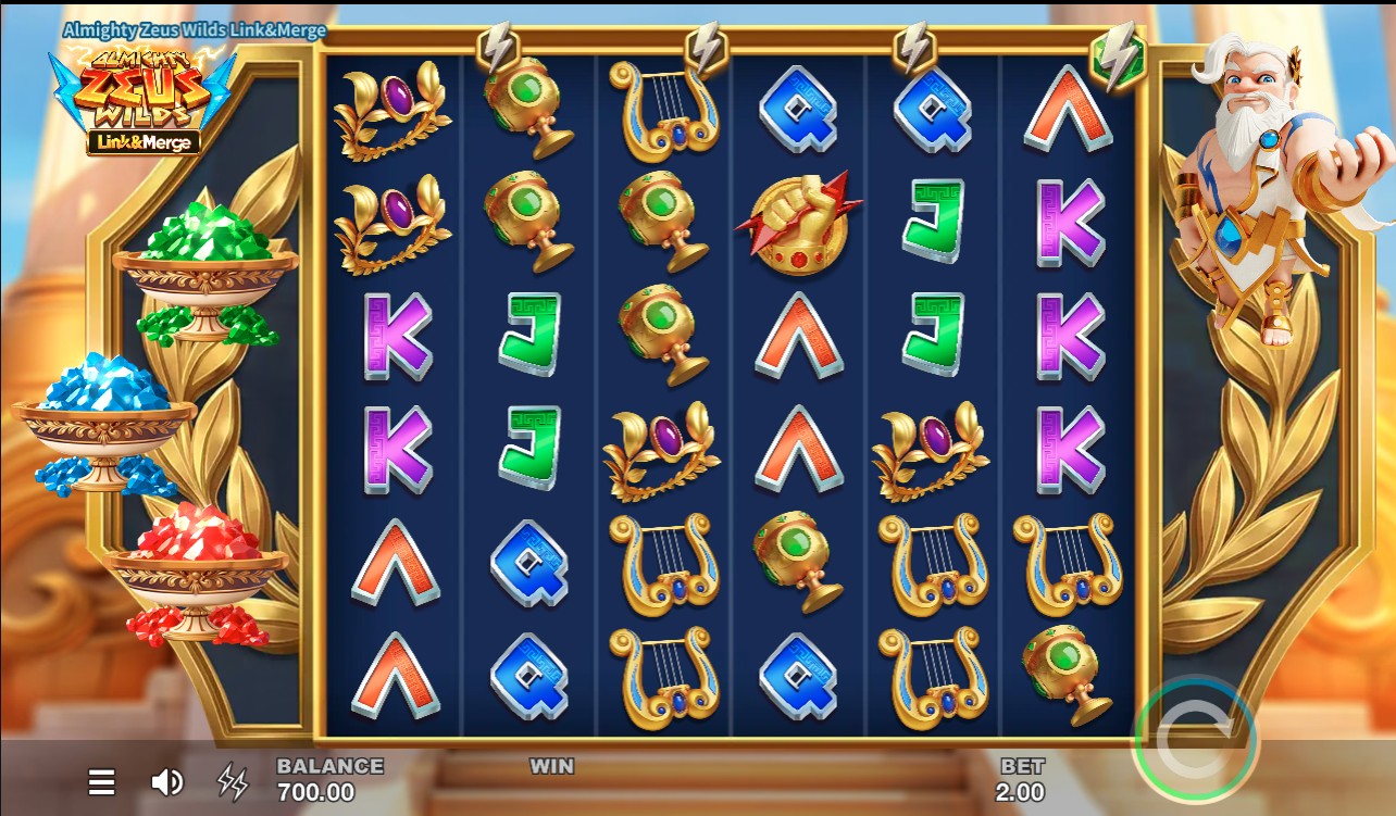 Almighty Zeus Wilds Link and Merge - top Microgaming slots