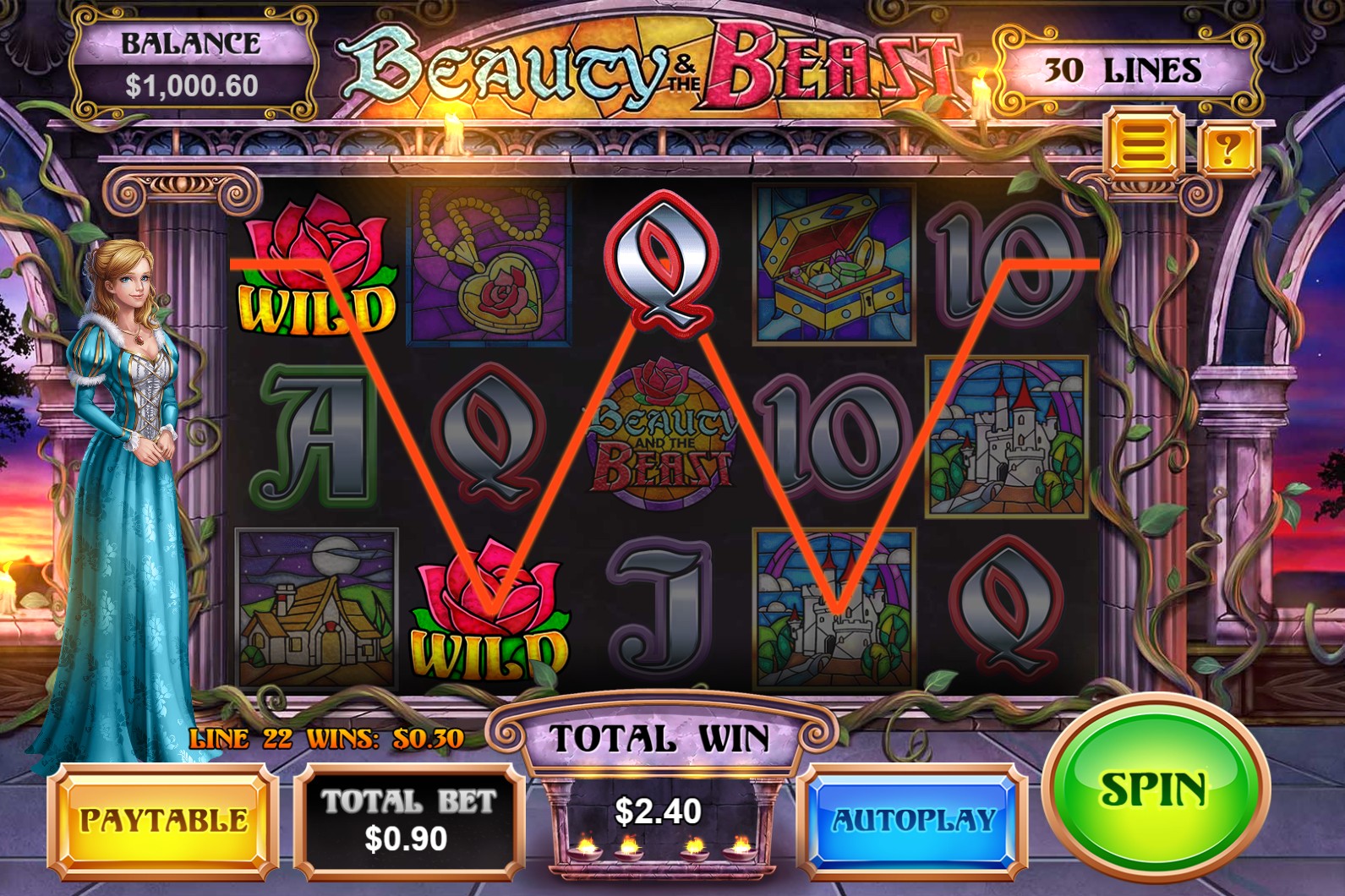 Beauty and the Beast - Yggdrasil slot