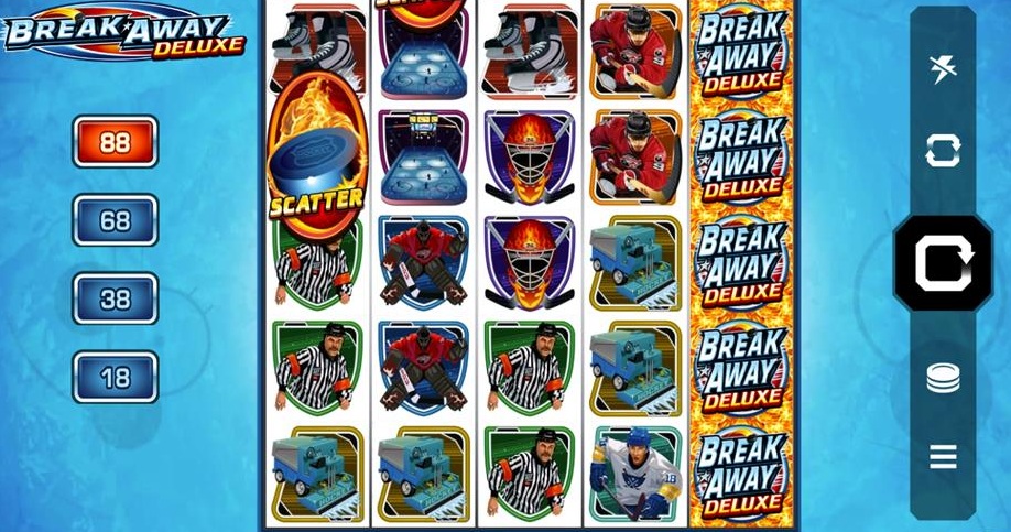 Break Away Deluxe ice hockey slot