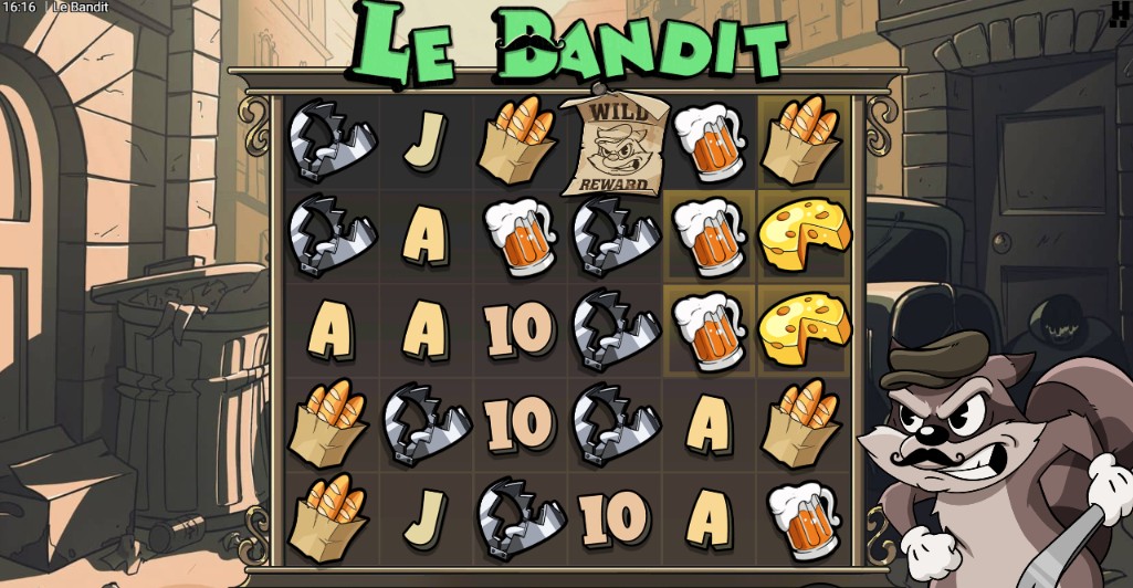Le Bandit animal slot by Hacksaw Gaming