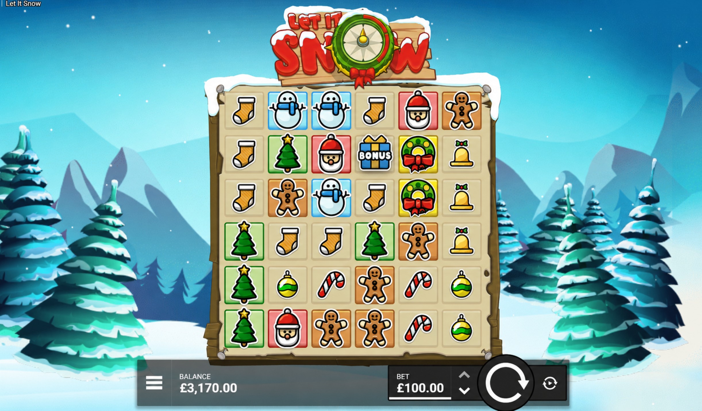 Let It Snow winter slot by Hacksaw Gaming
