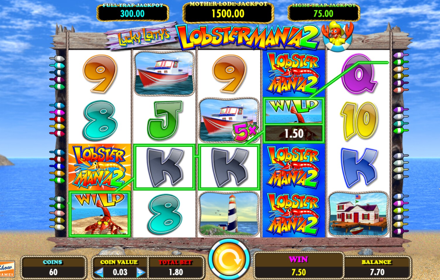 Lucky Larry's Lobstermania 2 - best IGT slots