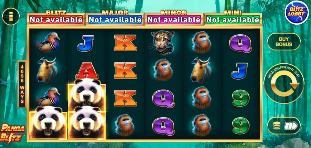 Panda Blitz slot by Rarestone Gaming