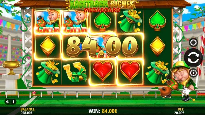 Racetrack Riches Megaboard horse racing slot by iSoftBet