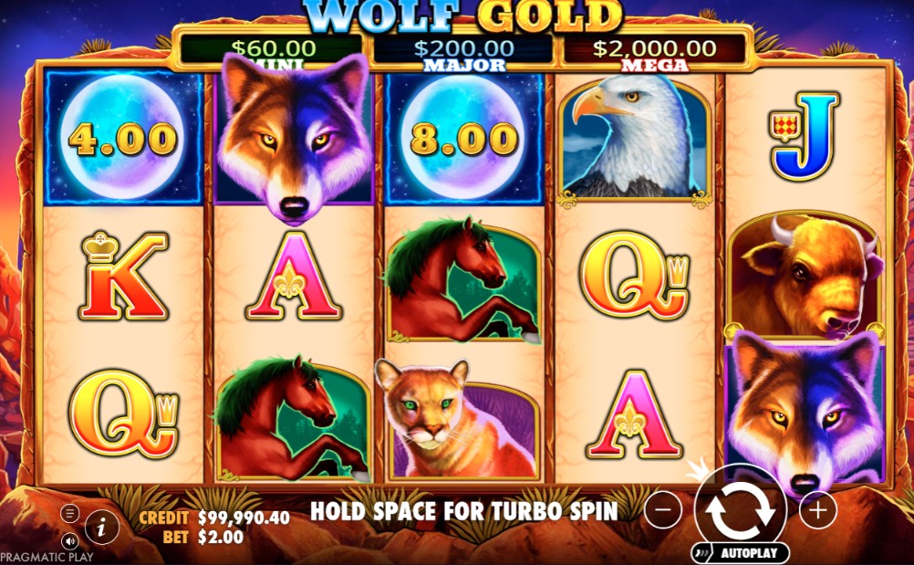 Wolf Gold animal slot by Pragmatic Play
