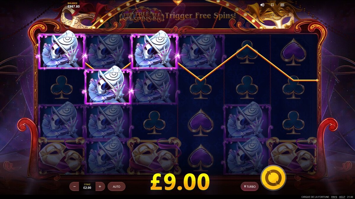 Cirque de la Fortune slot by Red Tiger