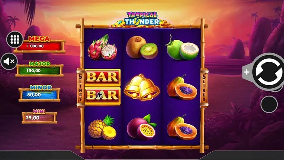 Tropical Thunder slot by Iron Dog Studio