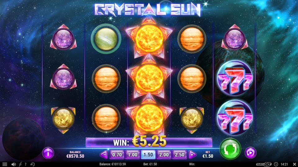 Crystal Sun slot gameplay