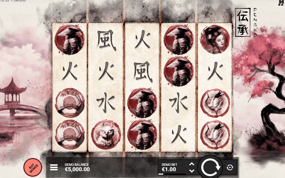 Densho slot gameplay