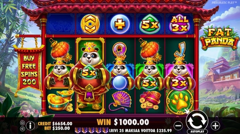 Fat Panda slot gameplay