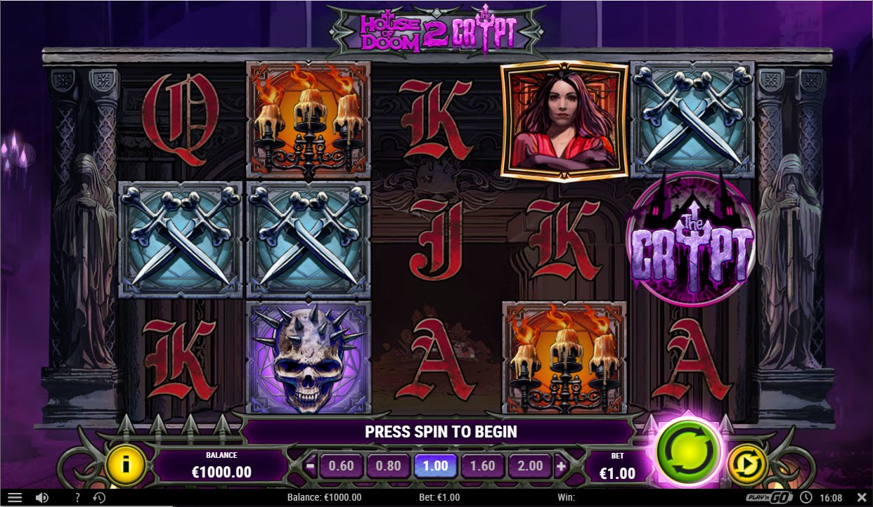 House of Doom 2: The Crypt slot gameplay