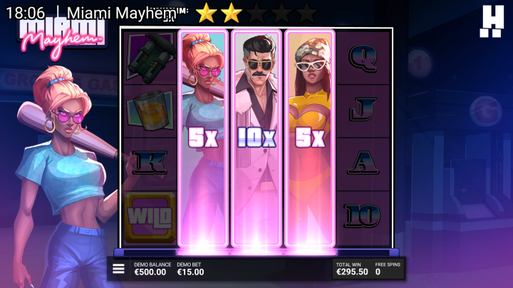 Miami Mayhem slot gameplay