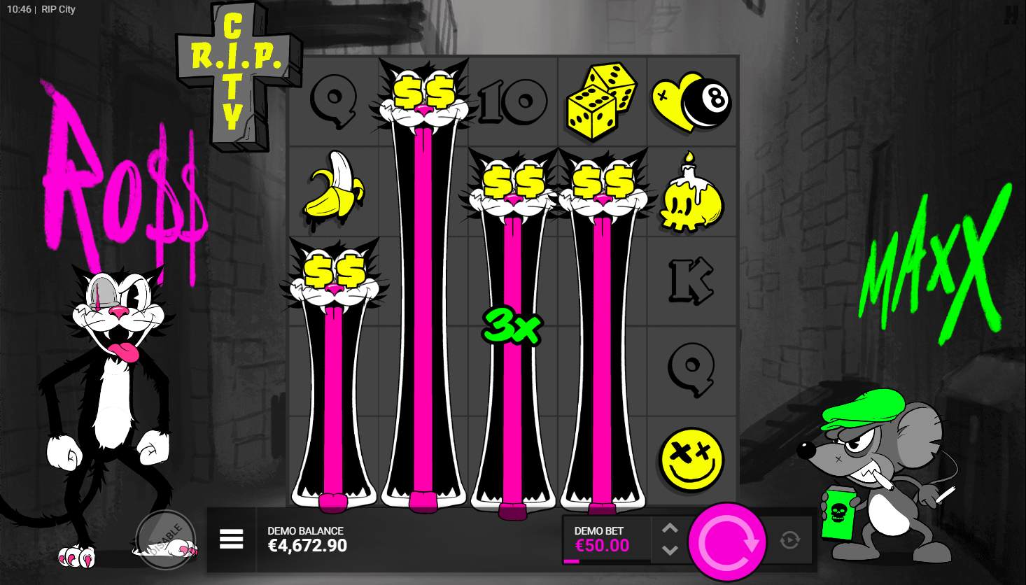 RIP City slot gameplay