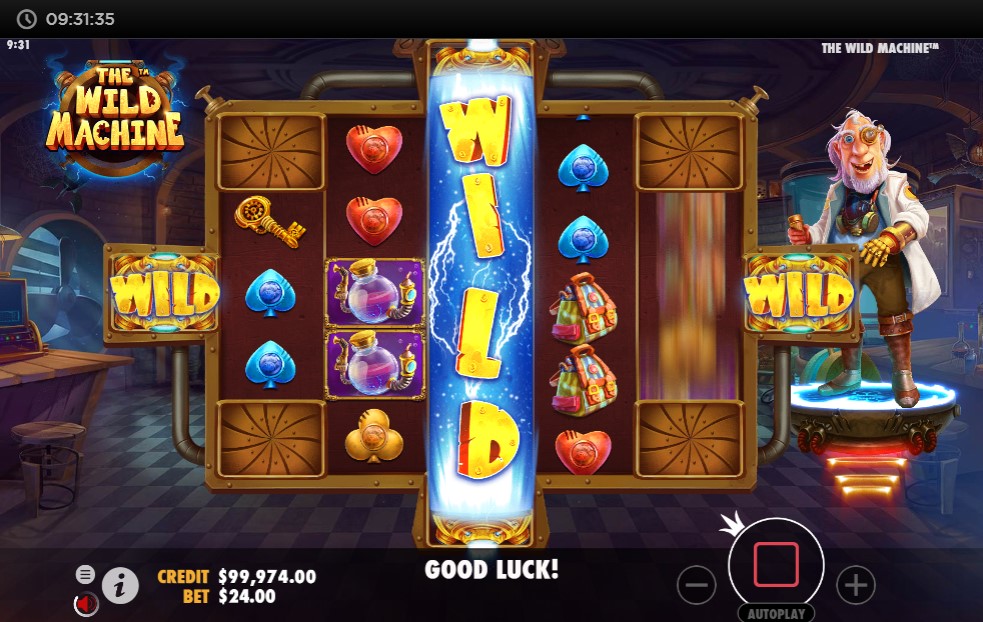 The Wild Machine slot gameplay